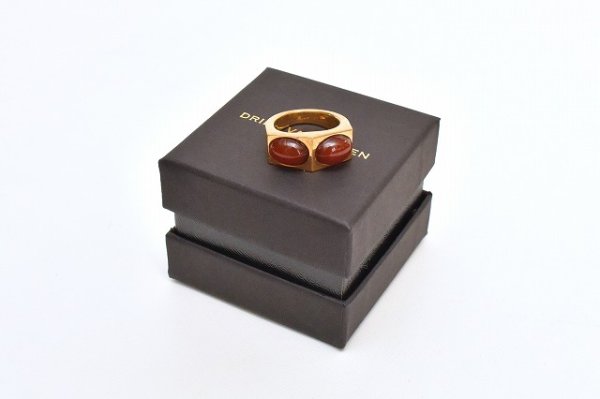 画像1: DRIES VAN NOTEN　" Ring M252-646 Q.092 - Gemstone "　Col.DarkRed