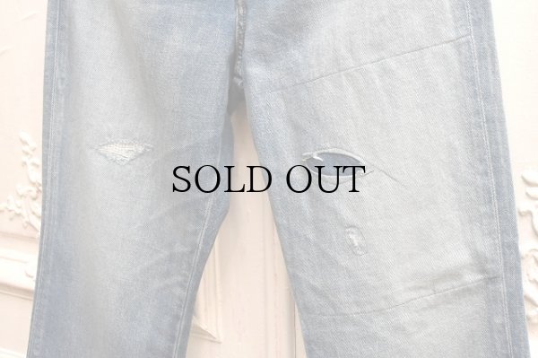 画像2: MAATEE＆SONS　" FLARE DENIM repair "　col.Indigo