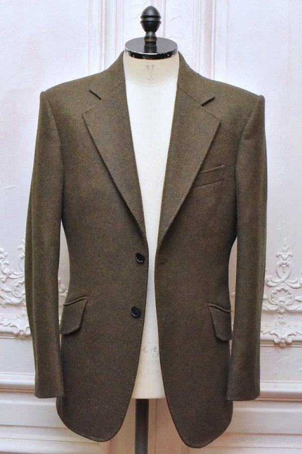 画像2: DECHAMPS　" LORO Jacket "　col.Melange Green Brown