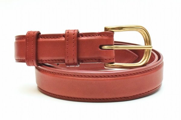 画像2: DECHAMPS　" SIGNATURE Belt "　col.Selvedge Red