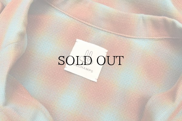 画像4: DECHAMPS　" Checked Overshirt "　col.Turquoise / Orange