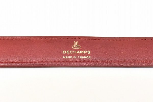 画像4: DECHAMPS　" SIGNATURE Belt "　col.Selvedge Red
