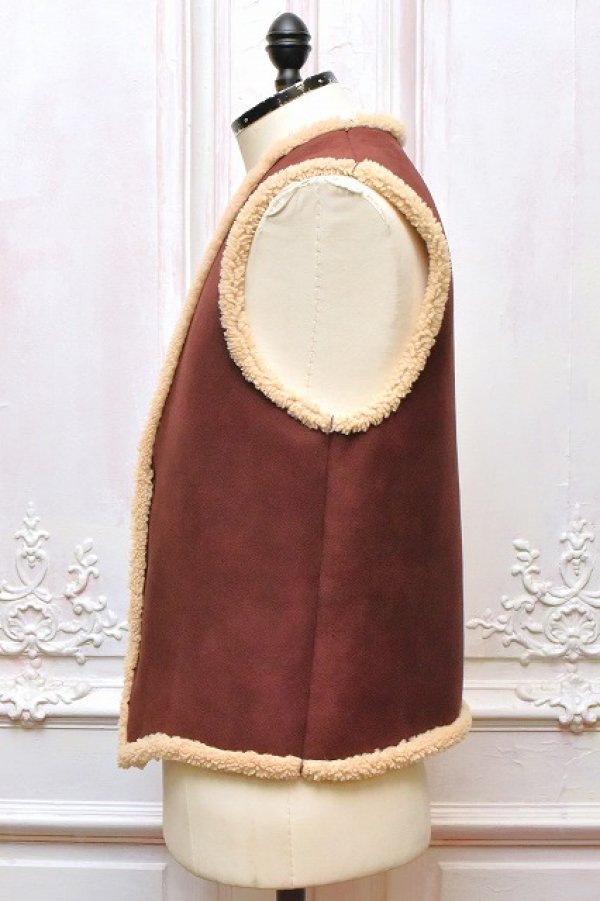 画像2: DECHAMPS　" SHEARLING Vest "　col.Tonka / Cream