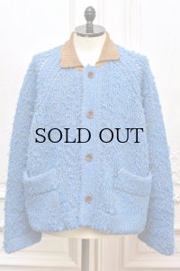 Kota Gushiken　" Fisherman's Wool Fur Jacket "　col.Light Blue