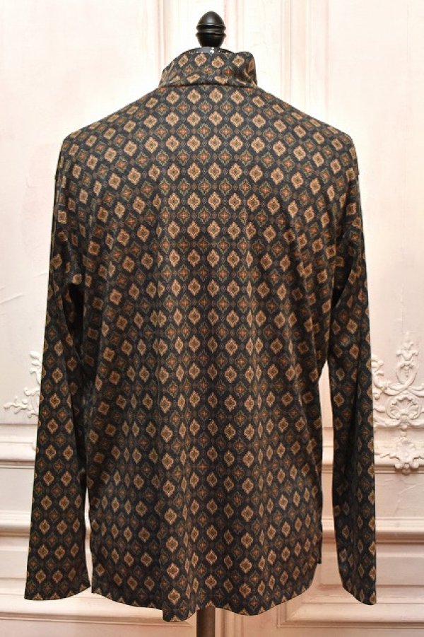 画像4: m's braque　" High necked Long Sleeve Pullover - Classic Pattern "　col.Navy / Green