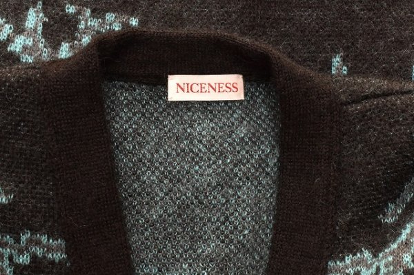 画像5: NICENESS　" COBAIN - Mohair Silk Thunder Cardigan "　col.Black
