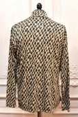 画像4: m's braque　" High necked Long Sleeve Pullover - Geometric Pattern "　col.Black / White (4)