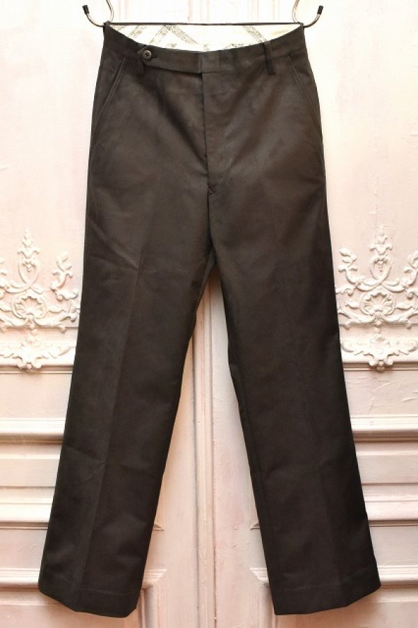 画像1: m's braque　" FLAIR Pants - Suede"　col.Charcoal grey