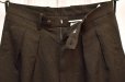 画像2: m's braque　" Tucked Baggy Pants "　col.Khaki (2)