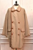 画像1: m's braque　" House Coat "　col.Natural / Brown (1)