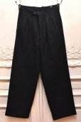 画像1: m's braque　" Tucked Baggy Pants "　col.Navy Chalk Stripes (1)