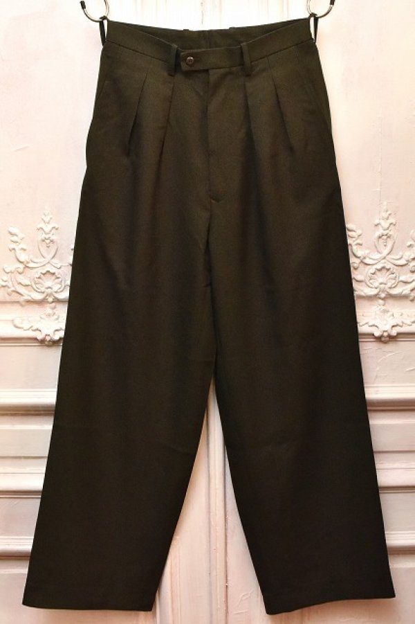 画像1: m's braque　" Tucked Baggy Pants "　col.Khaki