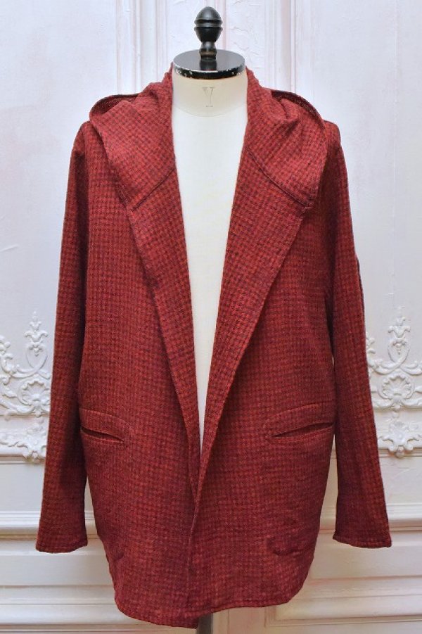 画像1: BLACKBIRD　" hooded toile shirt "　col.Red Check