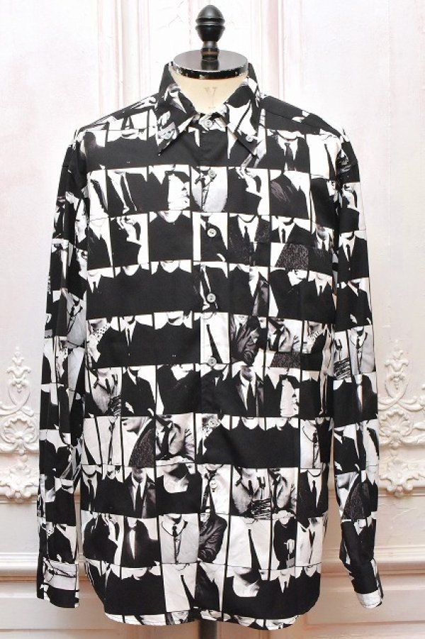 画像1: BLACKBIRD　" italian collar button down shirt "　col.print