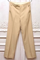 HUSBANDS　" Wide Trousers - Wool Gabardine  "　col.Light Beige