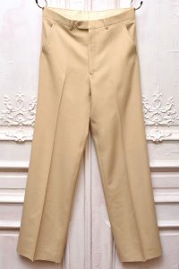 HUSBANDS　" Wide Trousers - Wool Gabardine  "　col.Light Beige