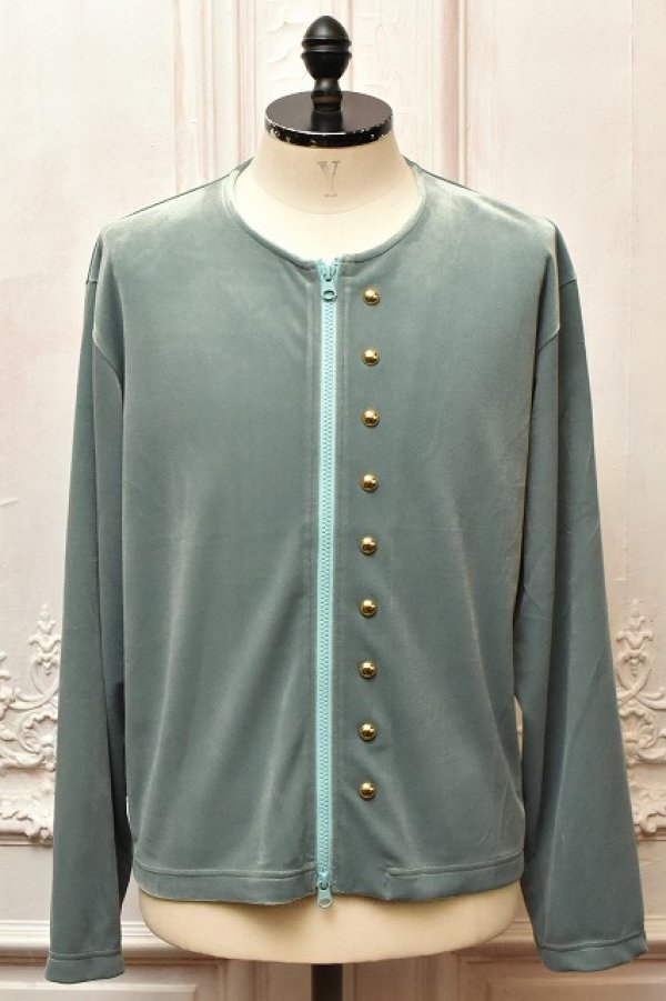 画像1: A MACHINE　" Velor Cardigan in Imitation of Laertes(Hamlet) "　col.Mint