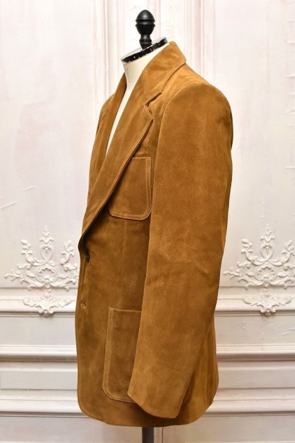 画像3: HUSBANDS　" Single Breasted Jacket - Spilit Calf Suede "　col.Caramel