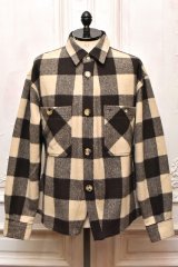 A MACHINE　" Buffalo Check Clown Shirts "　col.Beige