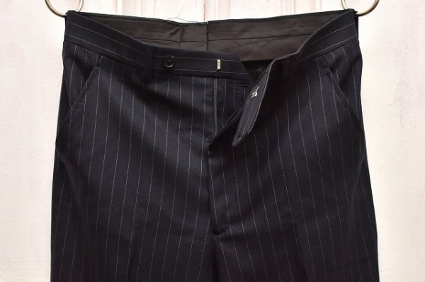 画像9: HUSBANDS " Double Breasted Suit - Worsted Wool " col.Navy / Grey Pinstripe