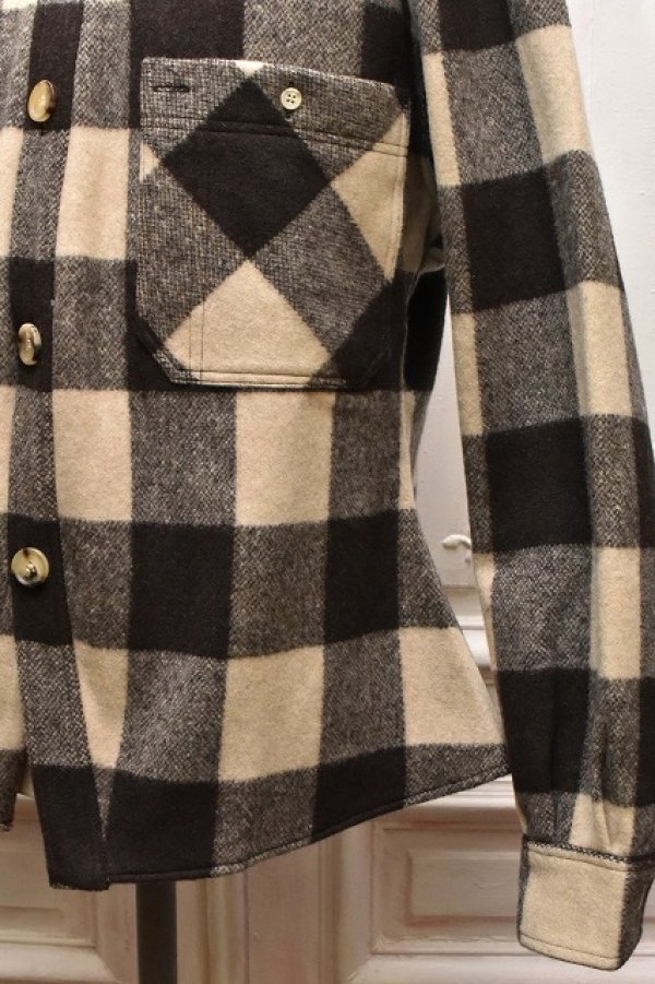 画像3: A MACHINE　" Buffalo Check Clown Shirts "　col.Beige