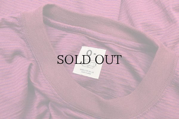 画像4: O- (0-CHO-RUI.LAB)　" MERINO SWEATSHIRT "　col.Bordeaux Purple Stripe