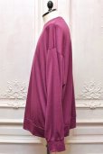 画像2: O- (0-CHO-RUI.LAB)　" MERINO SWEATSHIRT "　col.Bordeaux Purple Stripe (2)