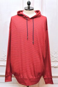 O- (0-CHO-RUI.LAB)　" MERINO HOODIE "　col.Red Navy Stripe