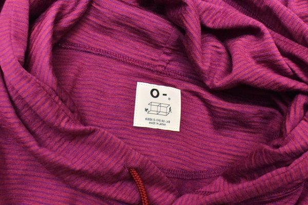 画像4: O- (0-CHO-RUI.LAB)　" MERINO HOODIE "　col.Bordeaux Purple Stripe