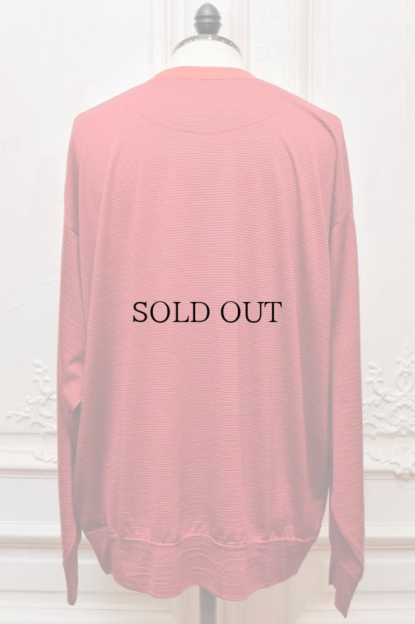 画像3: O- (0-CHO-RUI.LAB)　" MERINO SWEATSHIRT "　col.Red Navy Stripe