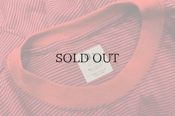 画像4: O- (0-CHO-RUI.LAB)　" MERINO SWEATSHIRT "　col.Red Navy Stripe