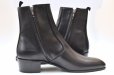 画像2: HUSBANDS　" Zipped Boots - Italian Box Calfskin "　col.Black (2)