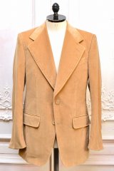 HUSBANDS　" Single Breasted Jacket - Cotton Velvet "　col.Beige