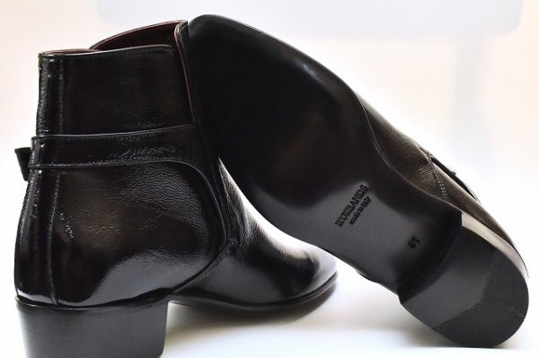 画像7: HUSBANDS　" Jodhpur Boots - Crackled Patent Calfskin "　col.Black