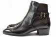 画像1: HUSBANDS　" Jodhpur Boots - Crackled Patent Calfskin "　col.Black (1)