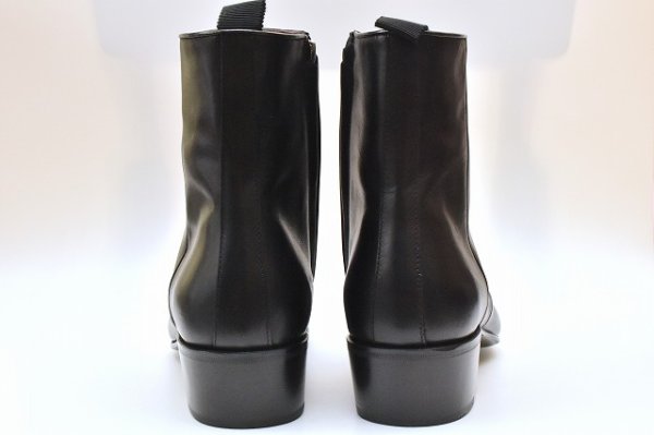 画像6: HUSBANDS　" Zipped Boots - Italian Box Calfskin "　col.Black