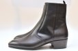画像1: HUSBANDS　" Zipped Boots - Italian Box Calfskin "　col.Black (1)