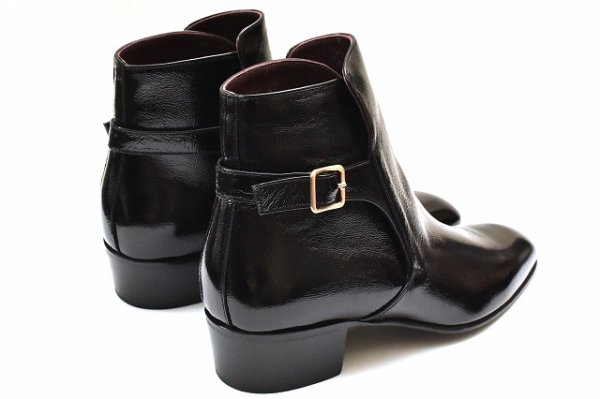 画像4: HUSBANDS　" Jodhpur Boots - Crackled Patent Calfskin "　col.Black