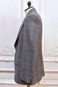 画像3: HUSBANDS　" Single Breasted Jacket - Wool Twill "　col.Black&Cobalt Prince of Wales