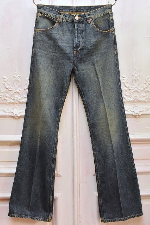 画像1: HUSBANDS　" Flared Jeans - Cotton Denim "　col.Washed Indigo