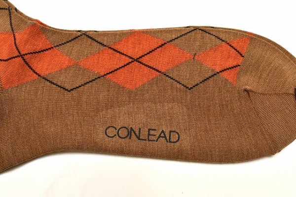 画像2: CONLEAD　" Argyle Wool Short "　col.Milk Tea