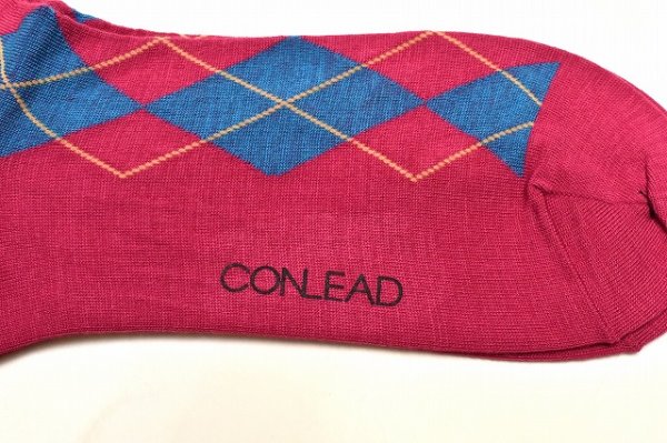 画像2: CONLEAD " Argyle Wool Short " col.Pink