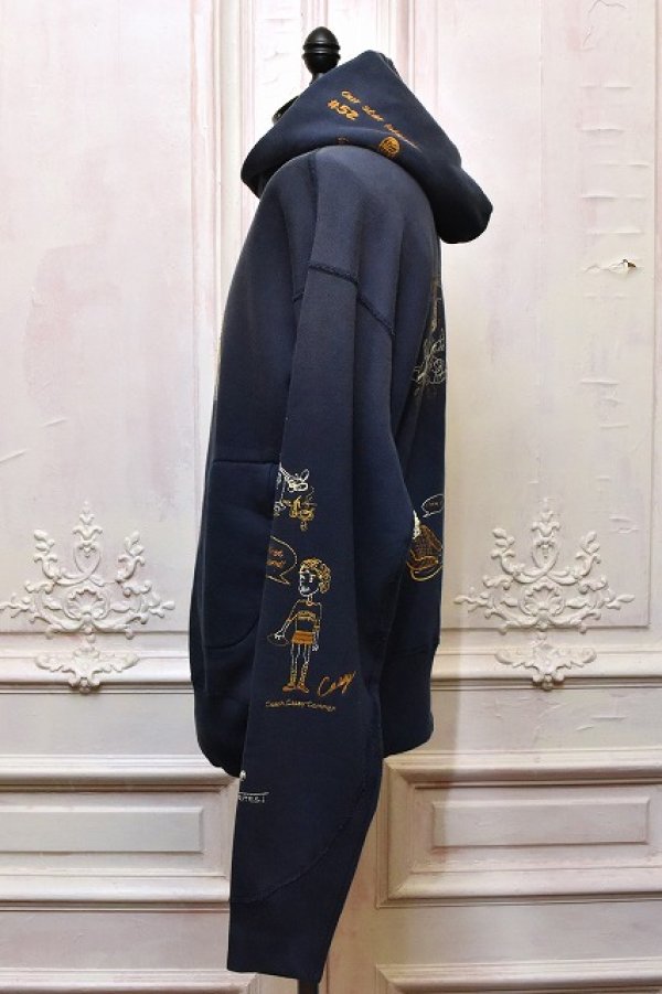 画像2: Samuel Zelig　" Varsity Hoodie "　col.Navy