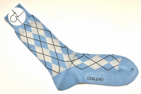 画像1: CONLEAD　" Argyle Wool Short "　col.Sax