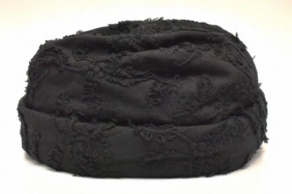 画像1: Nine Tailor　" Wabiske Dome Cap "　col.Black×Black