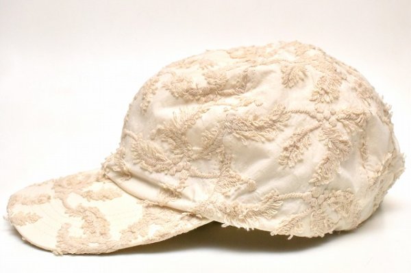 画像1: Nine Tailor　" Wabiske Cap "　col.Ivory×Ivory