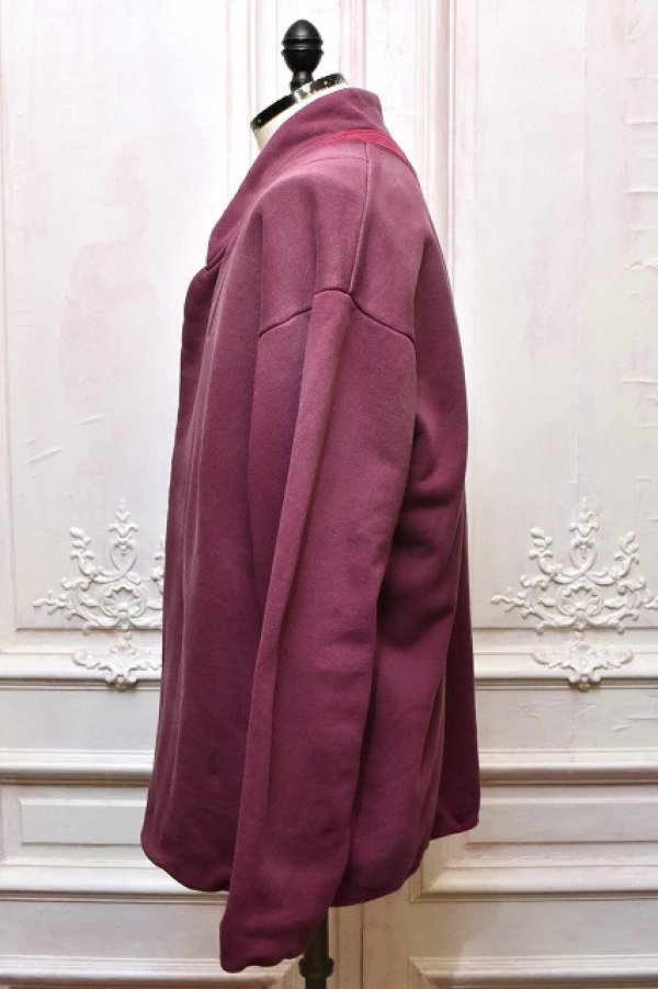 画像2: NICENESS　" LEAD - Distressed Sweat Jacket "　col.Burgundy