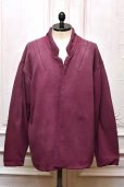 画像1: NICENESS　" LEAD - Distressed Sweat Jacket "　col.Burgundy (1)