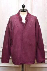 NICENESS　" LEAD - Distressed Sweat Jacket "　col.Burgundy