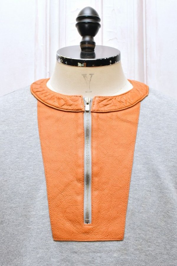 画像2: KYOU " JEFFERSON - Leather Original Supima Aging Cotton Sweat " col.Mid Gray